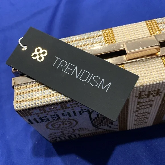 Gorgeous evening clutch! Hard case, fits cell, keys and lipstick! - Picture 6 of 6